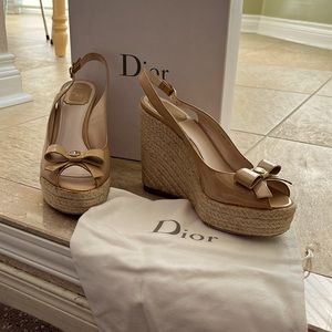 Shoes - Dior sling-back espadrilles size 39